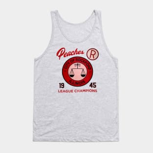 Rockford Peaches • AAGPBL Patch • Rockford, Illinois Tank Top